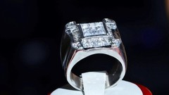 925 sterling silver size 11.25 ring 3.50ct cubic zirconia invisible set 17.90gr