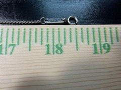 4.01g Vintage Sterling Silver 925 Rolo Link Chain Necklace 18 in M