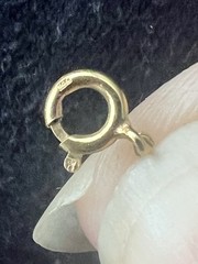Vintage 14K Yellow Gold & Genuine Pearl Station Necklace 17 1/2″ Long