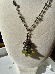 Vintage Liz Palacios Matching Fairycore Boho Necklace And Earrings Set