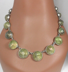 Georgian Collet Necklace Anna Wintour Collar Art Glass Riviere Ann Taylor Loft