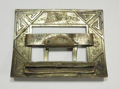 Antique Sash Buckles Floral Design Circa 1915 Vintage one marked Fishel Nessler
