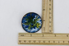 Separation Enamel on Copper Disc Brooch/Pin, 19gr