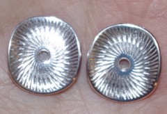 VINTAGE GORGEOUS DIAMOND CUT WHITE GF JACKETS FOR EARRINGS USE W ANY STUDS
