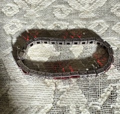 Antique Art Deco Watchenheimer Co Diamonbar Sterling Silver Bracelet 7 Inches
