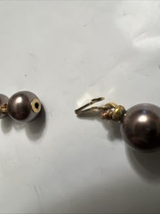Strung 20” Chocolate Pearls Necklace Vintage