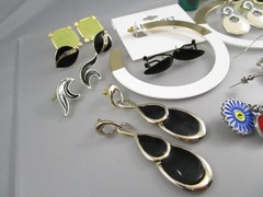 Vintage Modern Varying Styles Multicolor Enamel LOT of 14 Post Earrings 195A