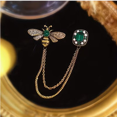 BROOCH-Exquisite Hollow Bee Pearl Rhinestone Brooch