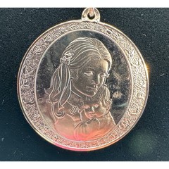 Vtg Mother’s Day 1974 Necklace Women 24in Silver Sterling Commemorative Medal