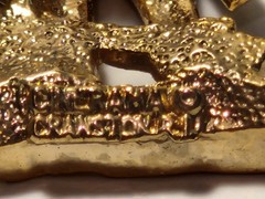 Vintage Minuteman Soldier w/Rifle Pin Gold Tone Cinerama Cranston As Pictured