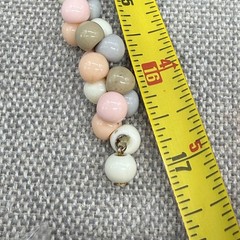 Vintage Necklace Pastel Acrylic Clusters Beaded 17 Inches Japan