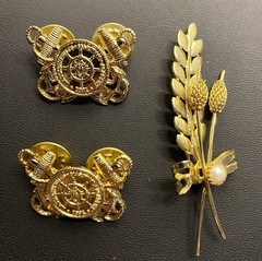 Vintage to Modern Mixed Metal Rhinestone Brooch Pin Lot – Set of 20 Brooches