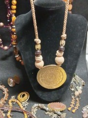 Vintage To Modern Costume Jewlery Lot Earth Tones Necklaces And Bracelets