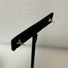 Vintage Gold Tone Star Stud Earrings 0.5in 0.49g Minimalist Jewelry