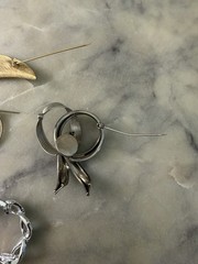 Vintage Mid Century Modernist Brooch Lot 5pc Signed Gerry’s Abstract Gold Silver