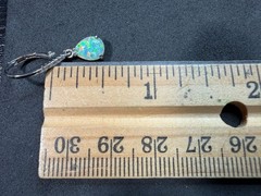 1.70g Vintage Sterling Silver 925 Drop Dangle Earrings Iridescent Sparkling M