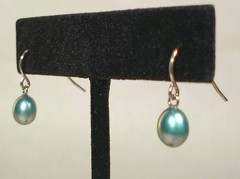 Vtg Earrings Lot 12 Pairs Glass Egg Water Drop Dangle Valley Girl Mall Rat Retro
