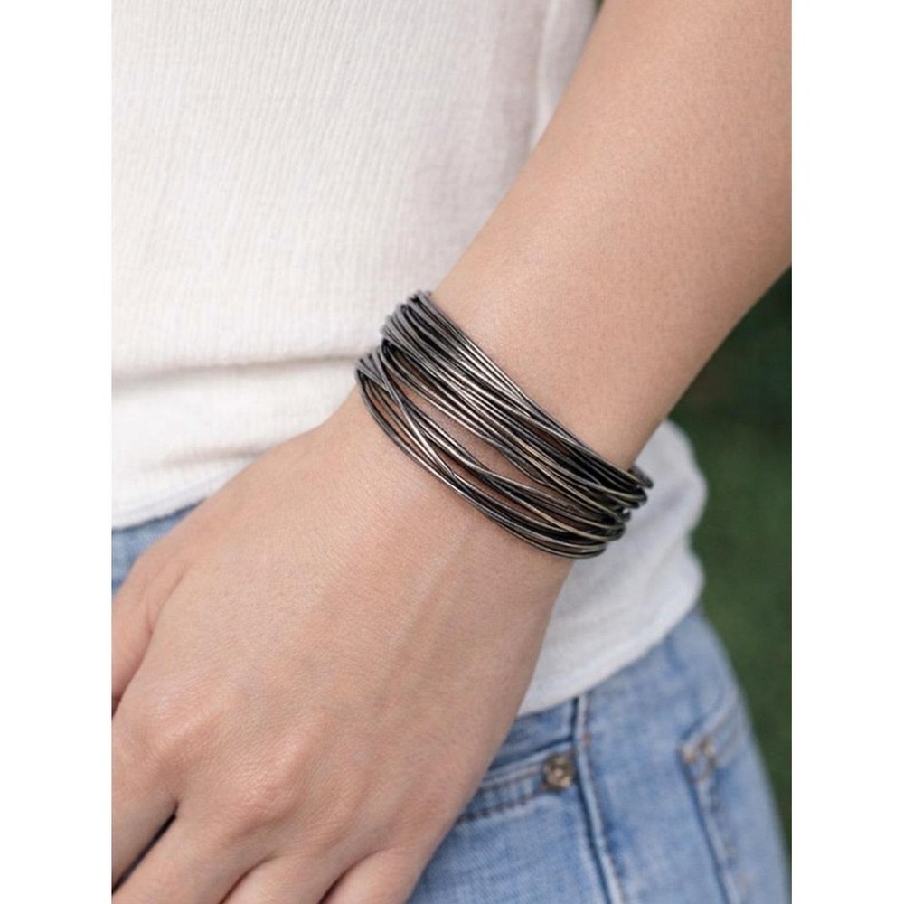 Vintage 925 Sterling Silver Cluster Bangle Bracelet Set 77.16 Grams Stackable