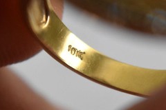 Beautiful 10K Solid Gold, Citrine, Diamonds and Yellow Topaz Ring Size 6