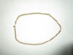 Vintage Goldtone 21″ Chain Necklace Textured Link Multi Strand Look