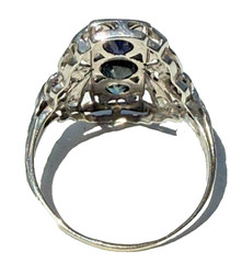 14k White Gold Sapphire Ring