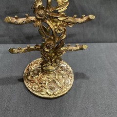 Hollywood Regency 1940s 1950s vintage earring holder 5″ by Matson Stamped BK350