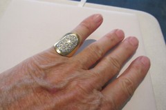 Estate 14k 1.50 ctw VS1- SI1 G Pave Diamond Ring Cigar Band Style 7 MAKE OFFER