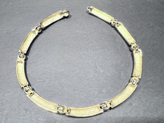 VTG GIVENCHY Paris New York Runway Dot Dash Choker & Earrings Set