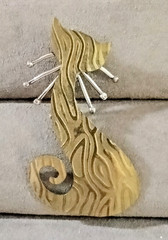Handmade Brass Cat Brooch (171 – 2532)