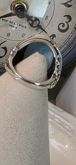 Vintage 925 Larimar Ring Thailand Sterling Silver Large Oval Statement Size 6