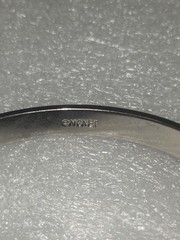 Vintage Bangle Bracelet Lot of 6 Enamel & Silver Tone Includes Signed Monet