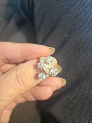 Vintage Old European 2.33cttw Diamond And Yellow Gold Ring Size 6.25