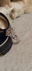 Vintage JTV DK Donna Karen CITRINE STERLING 3.00ct Marquise Crystal RING Sz 9