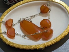 Amber Russian Baltic Butterscotch Necklace Vintage 39 Cm Drop