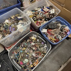 1 Pound Unsorted Tangled Jewelry Vintage Modern Wear Junk Mystery Treasure Hunt