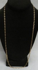 14K SOLID GOLD 8.1 GRAM DIAMOND CUT ANCHOR MARINER LINK 25.5″ NECK CHAIN