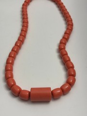 African Coral Necklace Traditional Africa Beaded Style Jewelry