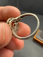 STS 925 Sterling Silver Natural Baltic Amber Statement Ring Size 9.75