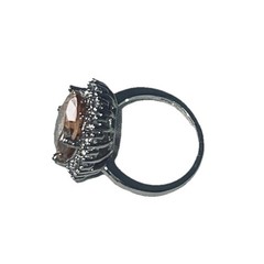 Morganite 925 With White Topaz Accents