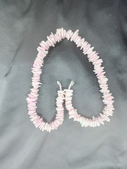 Vintage Pink Puka Shell Necklace