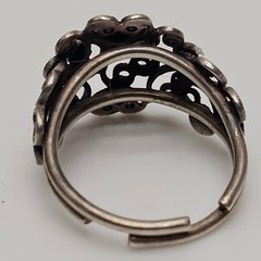 Vintage Beau Sterling .925 Silver Filigree Scrollwork Adjustable Ring