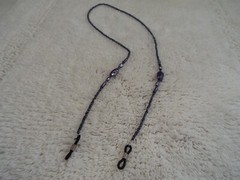 Purple Blue Bead Eyeglass Holder Necklace (A54)