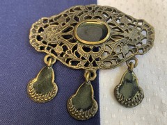 Vtg Brooch Lot Alpaca Sarah Cov MOP Enamel Faux Gem Scatter Pins Costume Jewelry