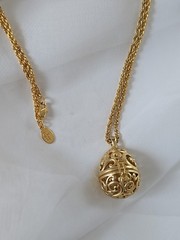 Joan Rivers Filigree Egg Cage Pendant Without Interchangeable Eggs