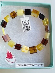 14K Gold Sterling Elastic Stretchy Beads Amber Bracelet Genuine Assorted Colors