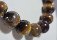 Vintage Graduated Tiger’s Eye Beaded Necklace Natural Stone 51cm