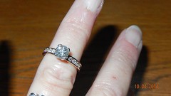 SALE 14k YG 2.27 tcw Diamond Solitaire Eternity Band Ring–sz 5¼ – SI2-I/J color