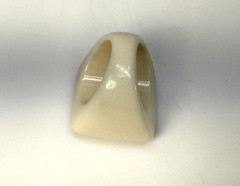 Vintage Large Chunky Plastic Rhinestone Square Shape Ring Size 7.5