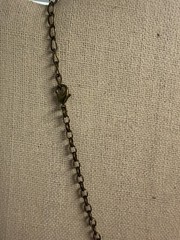 Vintage Unbranded Gold Tone Adjustable Length Rhinestone Statement Necklace
