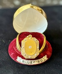 Antique Vintage Victorian 14k 15k Gold Locket Diamonds Monogrammed *As Is* 10 g